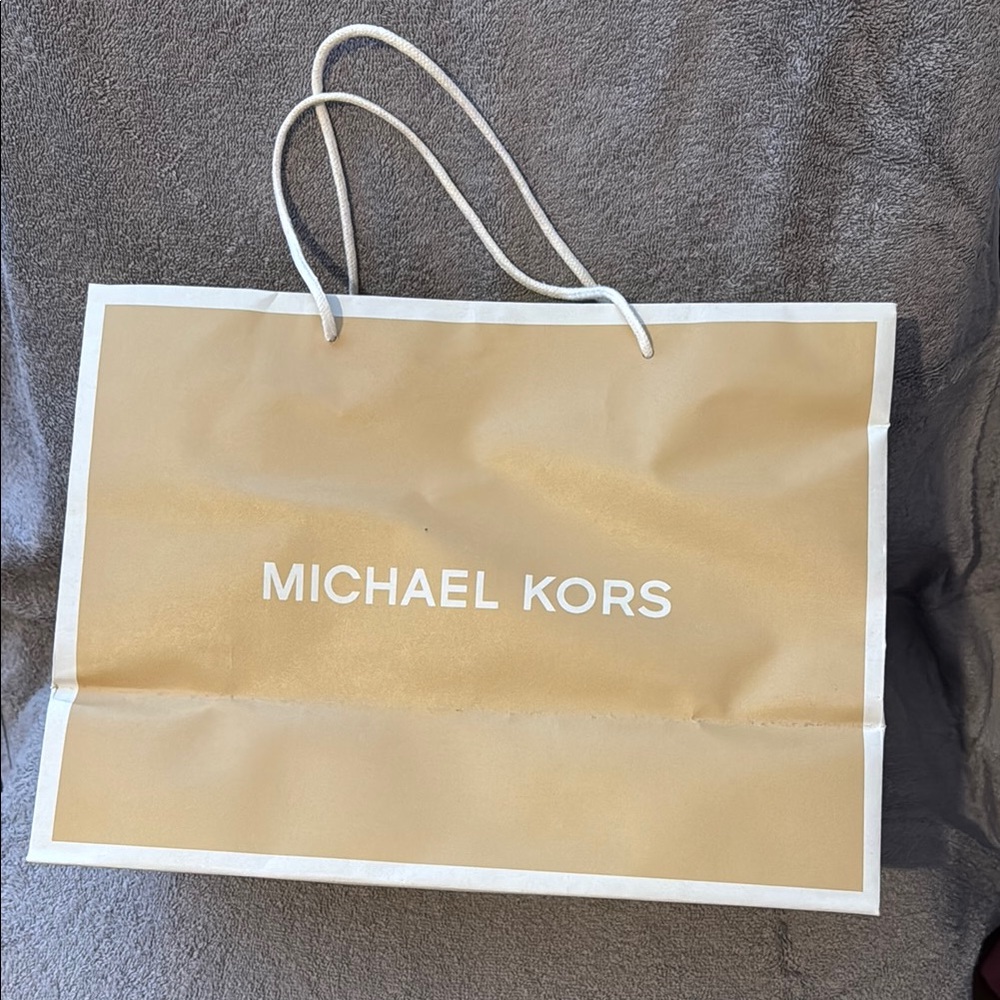 Michael Kors Gold Shopping Bag